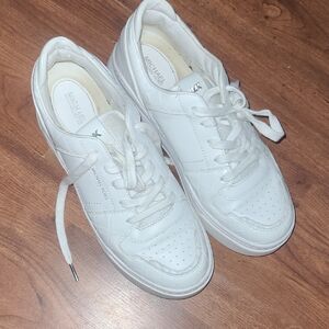 Michael Kors Classic White Leather Sneakers